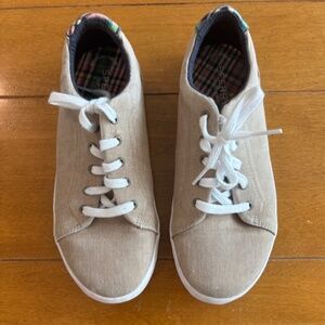 Sperry Top-Sider Boy's Light Tan Washable With Memory Foam Sz 5M Shoes